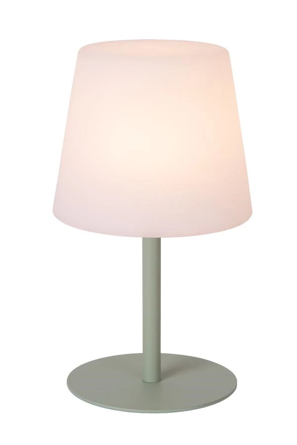 Lucide TYON - Lampe de table Rechargeable Intérieur/Extérieur - Batterie/Piles - LED Dim. - 1x2W 2700K - IP65 - Vert - détail 1